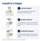 How to install the bronze LED security wall pack with photocell in 3 steps