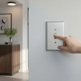 Enerlites Toggle Switch One-Gang Metal Wall Plate, Oversize