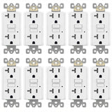 Enerlites 20A GFCI Tamper Weather-Resistant Outlet, Self Testing, Self Grounding with LED Indicator Light