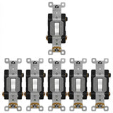 Enerlites Antimicrobial Industrial Toggle Switch 20A, 3-Way