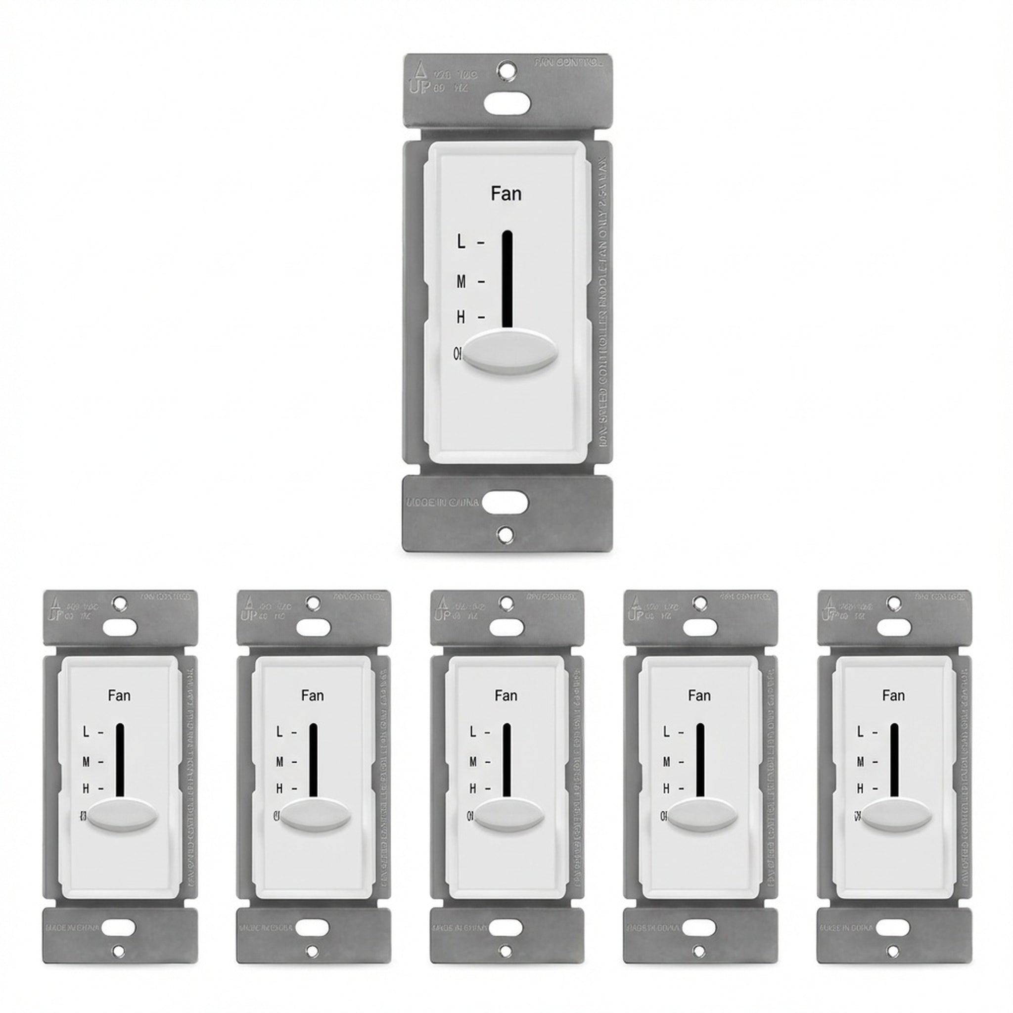 Enerlites 3-Speed Fan Control Slider, Single Pole