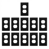 Enerlites Duplex Receptacle One-Gang Wall Plate