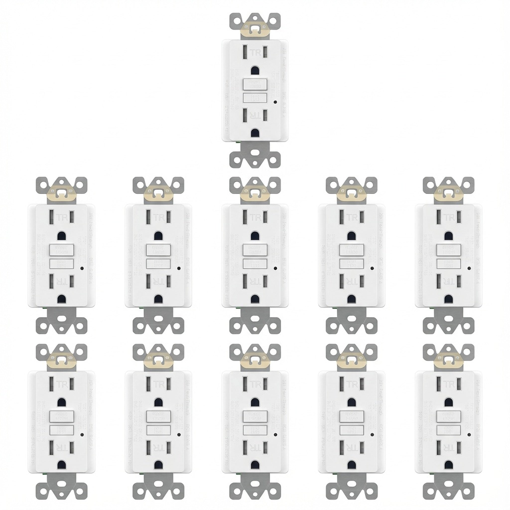 Enerlites 15A GFCI Tamper-Resistant Outlet, Self Testing, Self Grounding with LED Indicator Light