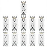 Enerlites 15A GFCI Tamper-Resistant Outlet, Self Testing, Self Grounding with LED Indicator Light