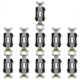 Enerlites Commercial Grade Toggle Switch 20A, Three-Way