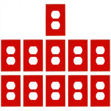 Enerlites Duplex Receptacle One-Gang Wall Plate