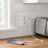 Enerlites 4.2A USB-A/C Outlet, Tamper-Resistant 15A Duplex Receptacles