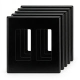 Enerlites Antimicrobial Screwless Decorator/GFCI Two-Gang Wall Plate Mid-Size