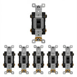 Enerlites Antimicrobial Industrial Toggle Switch 20A, 4-Way