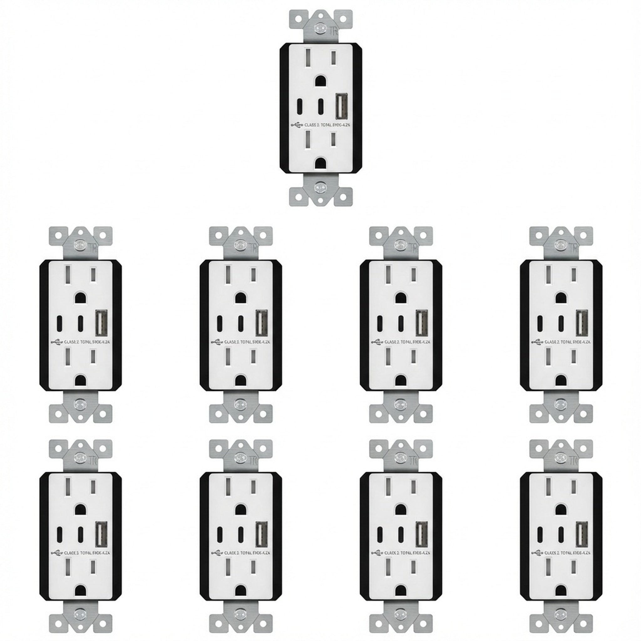 Enerlites 4.2A USB-A/C Outlet, Tamper-Resistant 15A Duplex Receptacles
