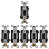 Enerlites Antimicrobial Industrial Toggle Switch 20A, 3-Way