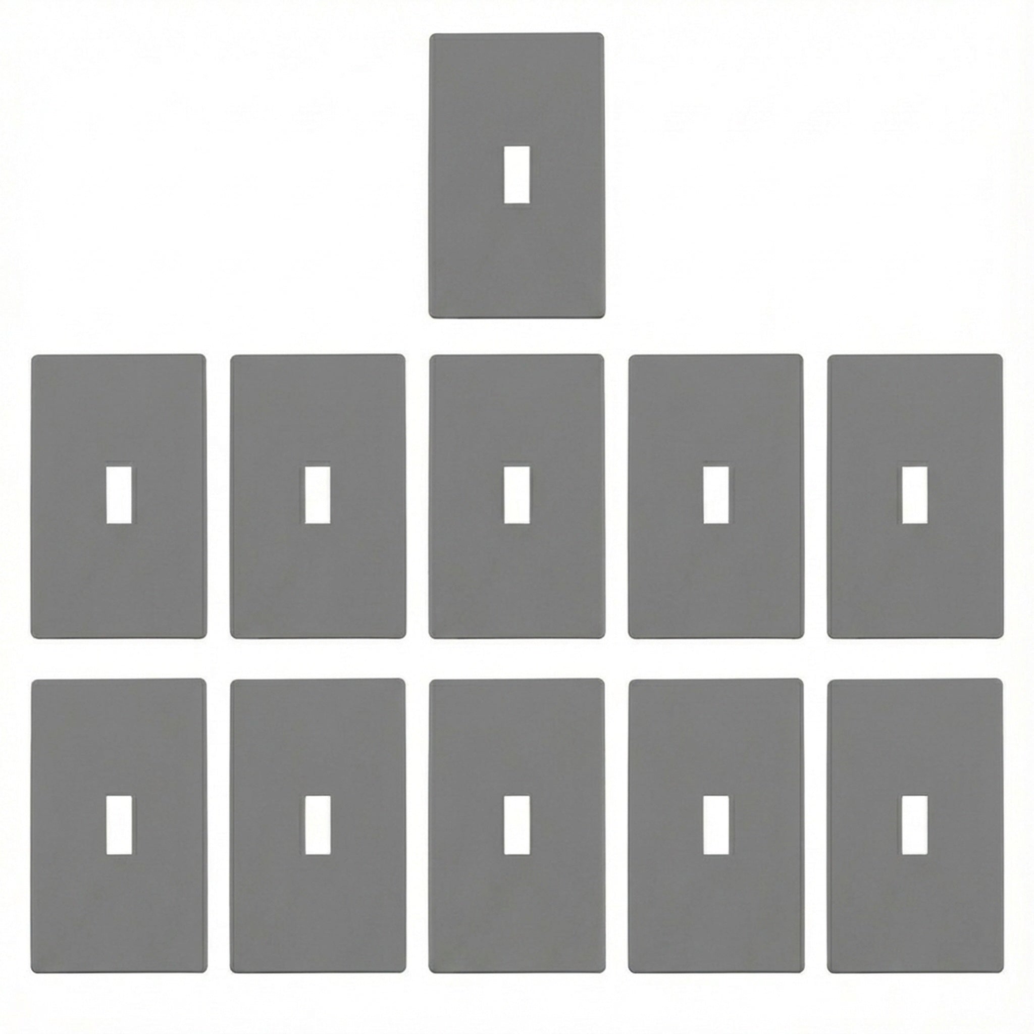 Enerlites Screwless Toggle One-Gang Wall Plate