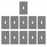 Enerlites Screwless Toggle One-Gang Wall Plate