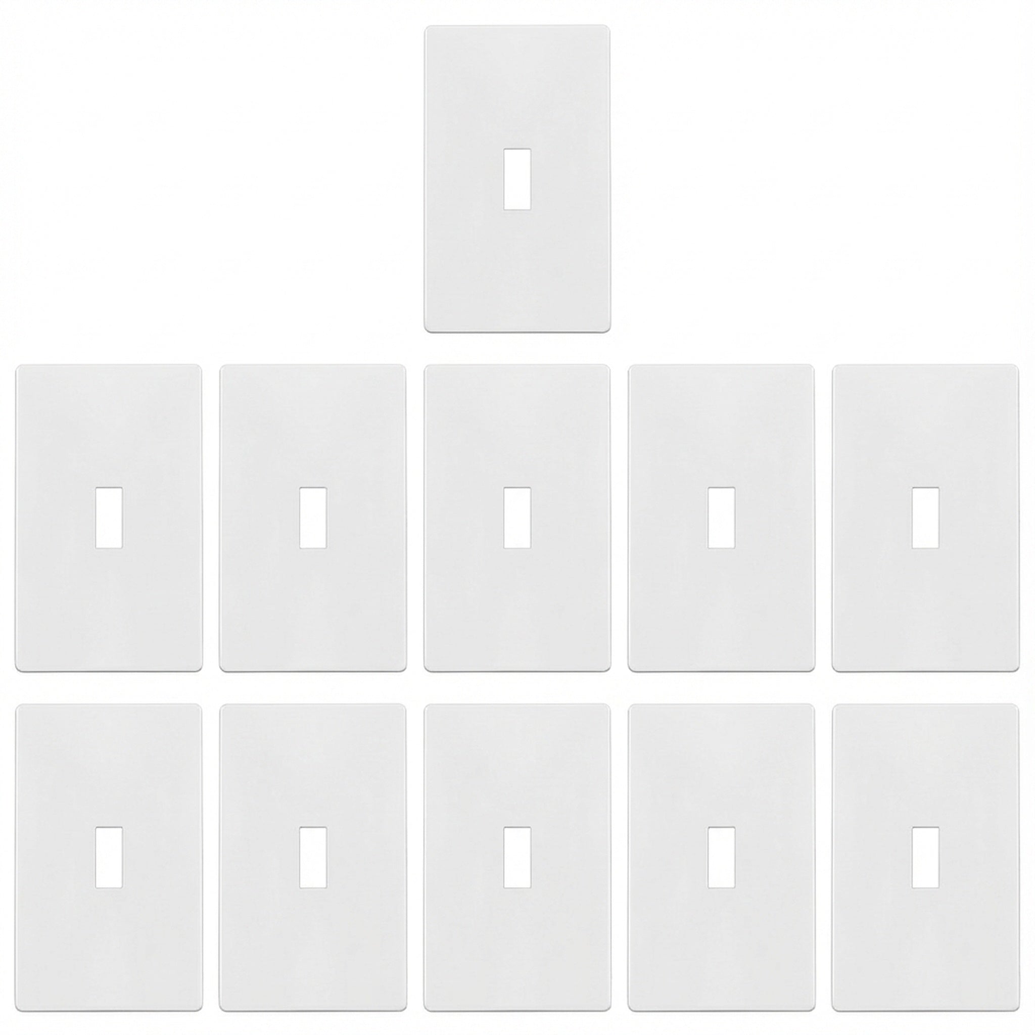 Enerlites Screwless Toggle One-Gang Wall Plate