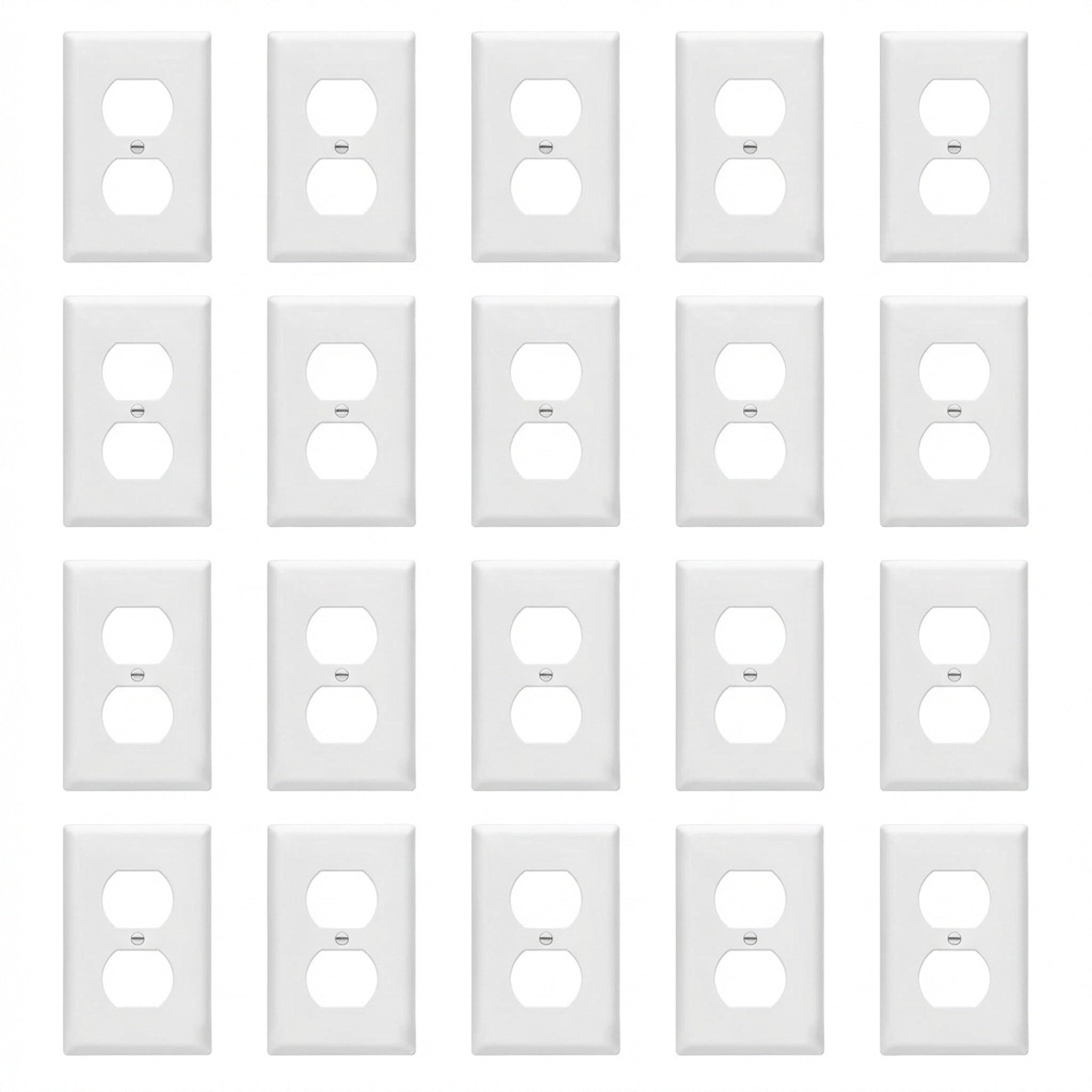 Enerlites Duplex Receptacle One-Gang Wall Plate