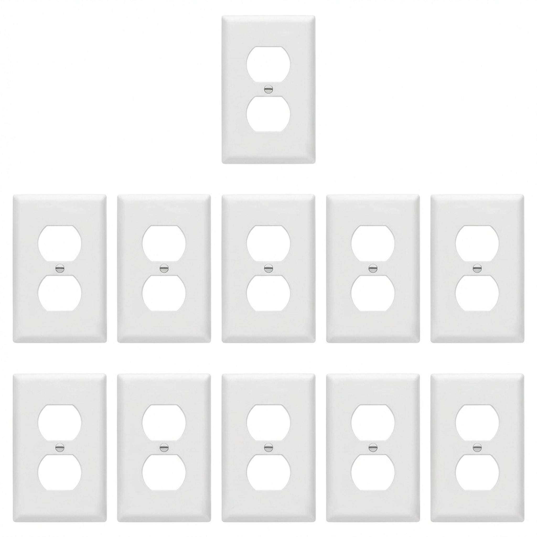 Enerlites Duplex Receptacle One-Gang Wall Plate