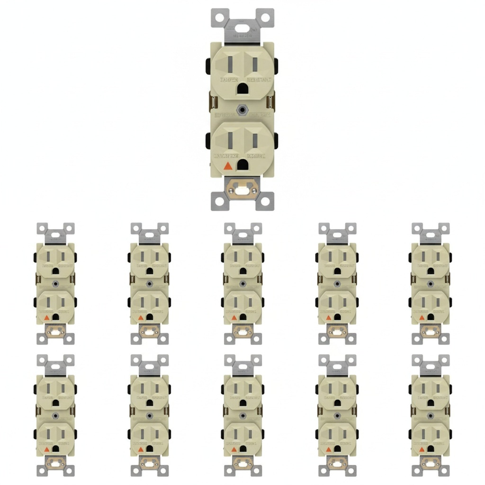 Enerlites Industrial Grade Isolated Ground Heavy Duty 15A Tamper-Resistant Duplex Receptacle, 5-15R