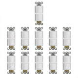 Enerlites 15A Dual Rocker Switches, Single Pole