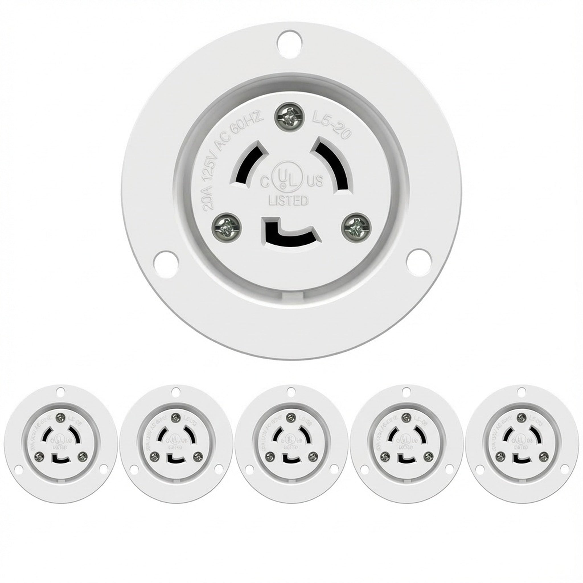 Enerlites Locking Flanged Outlet, 20A, L5-20RFO