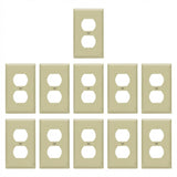 Enerlites Duplex Receptacle One-Gang Wall Plate