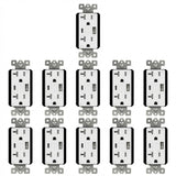 Enerlites 5.8A USB-A/C Wall Outlet, Tamper-Resistant 20A Duplex Receptacles