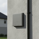 Enerlites 2-Gang Weatherproof Metal Blank Wall Plate