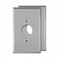 Enerlites Single Receptacle One-Gang Metal Wall Plate, Oversize