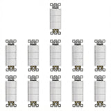 Enerlites 15A Triple Rocker Switches