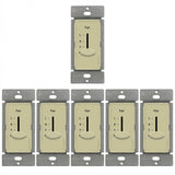 Enerlites 3-Speed Fan Control Slider, Single Pole