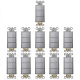 Enerlites 15A Triple Rocker Switches