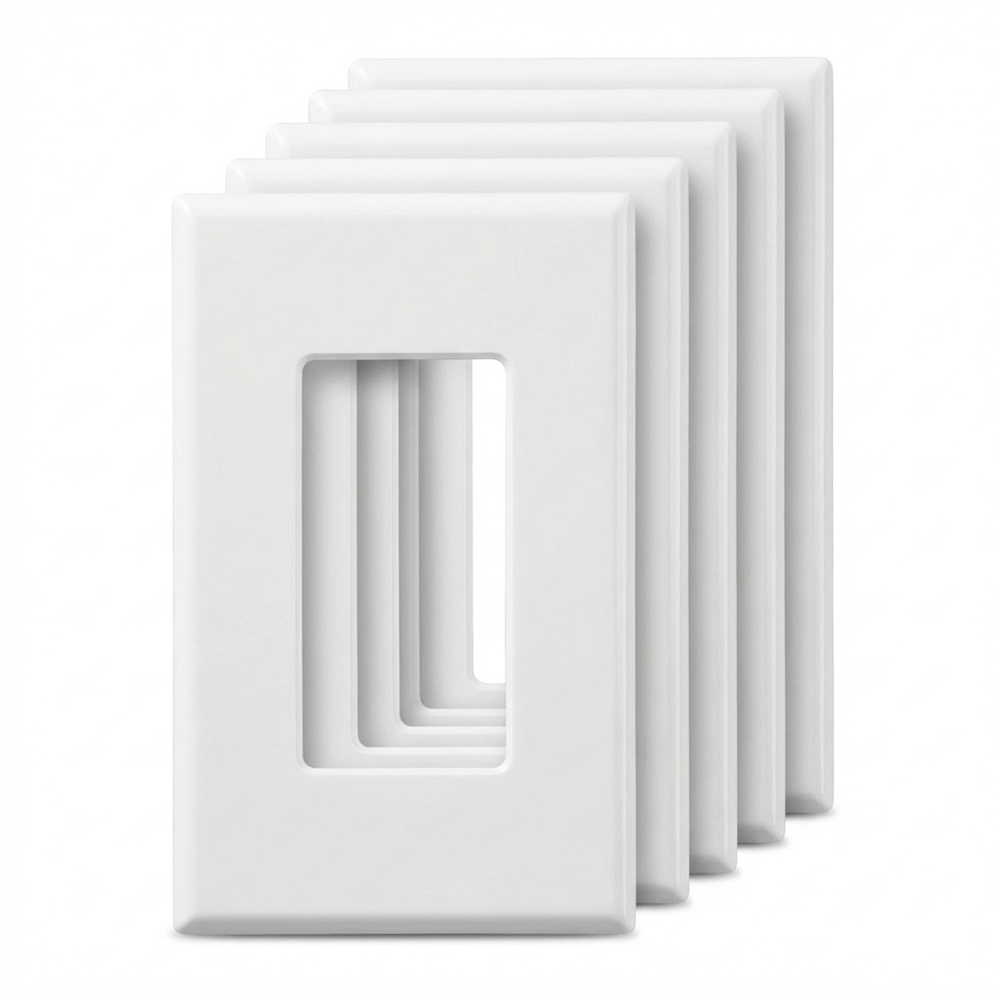 Enerlites Antimicrobial Screwless Decorator/GFCI One-Gang Wall Plate Mid-Size