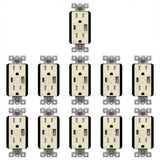 Enerlites 3.6A USB-A/C Wall Outlet, Tamper-Resistant 15A Duplex Receptacles