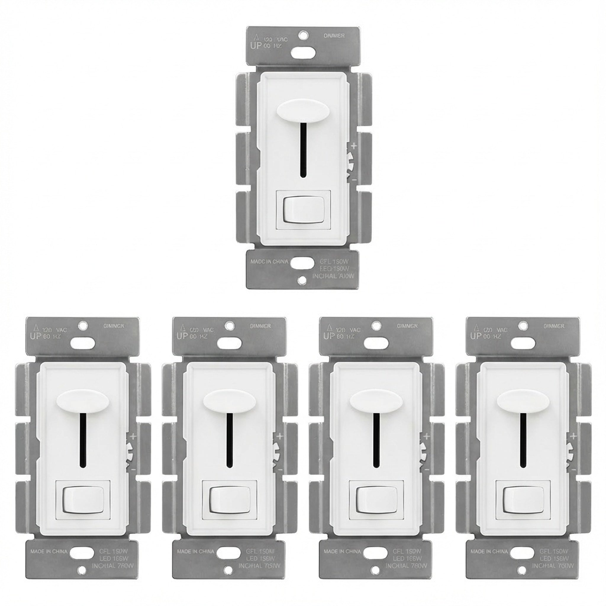 Enerlites LED Dimmer Switch, Slider + Button, Single Pole/3-way