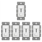 Enerlites LED Dimmer Switch, Slider + Button, Single Pole/3-way