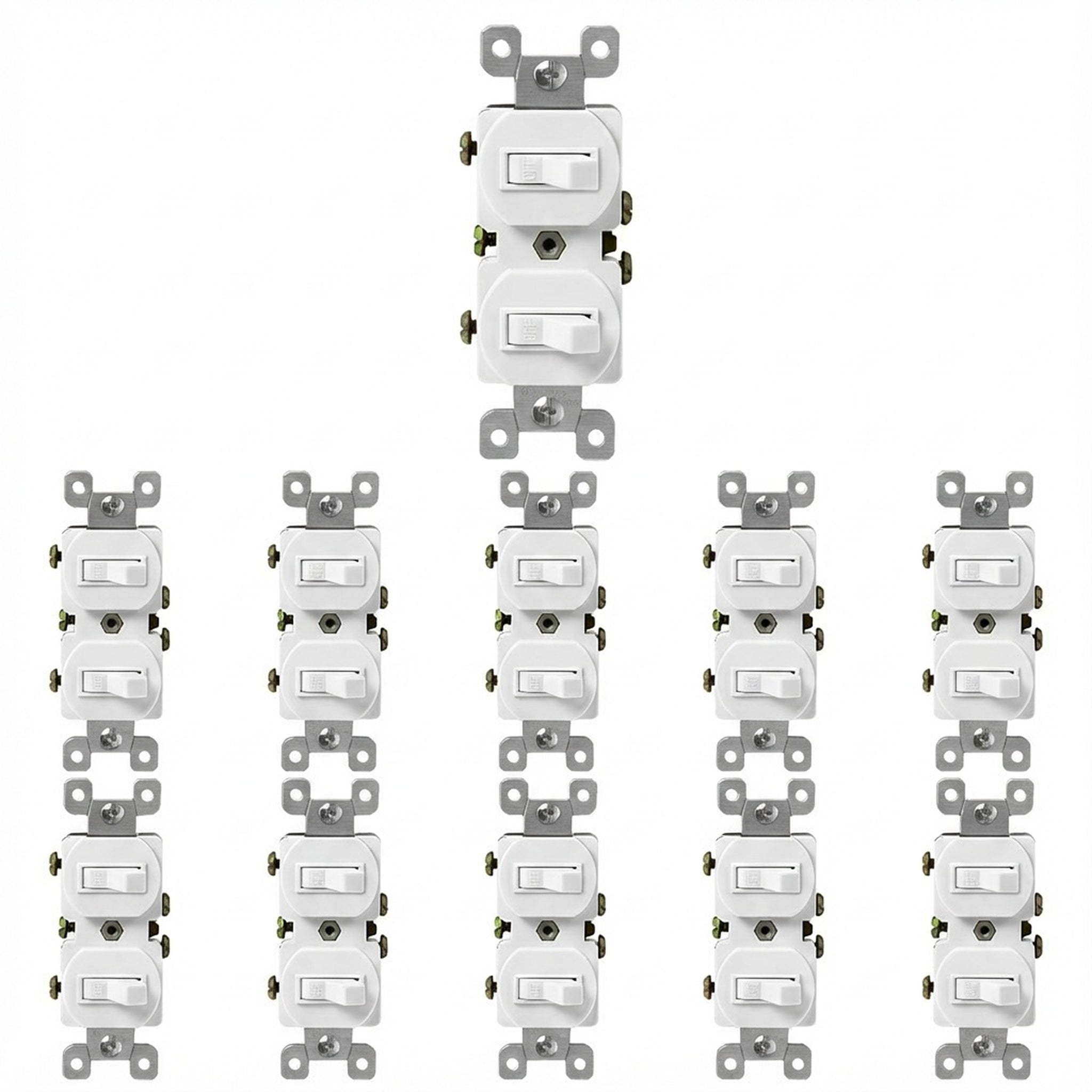 Enerlites Combination 15A Toggle Switches, Single Pole