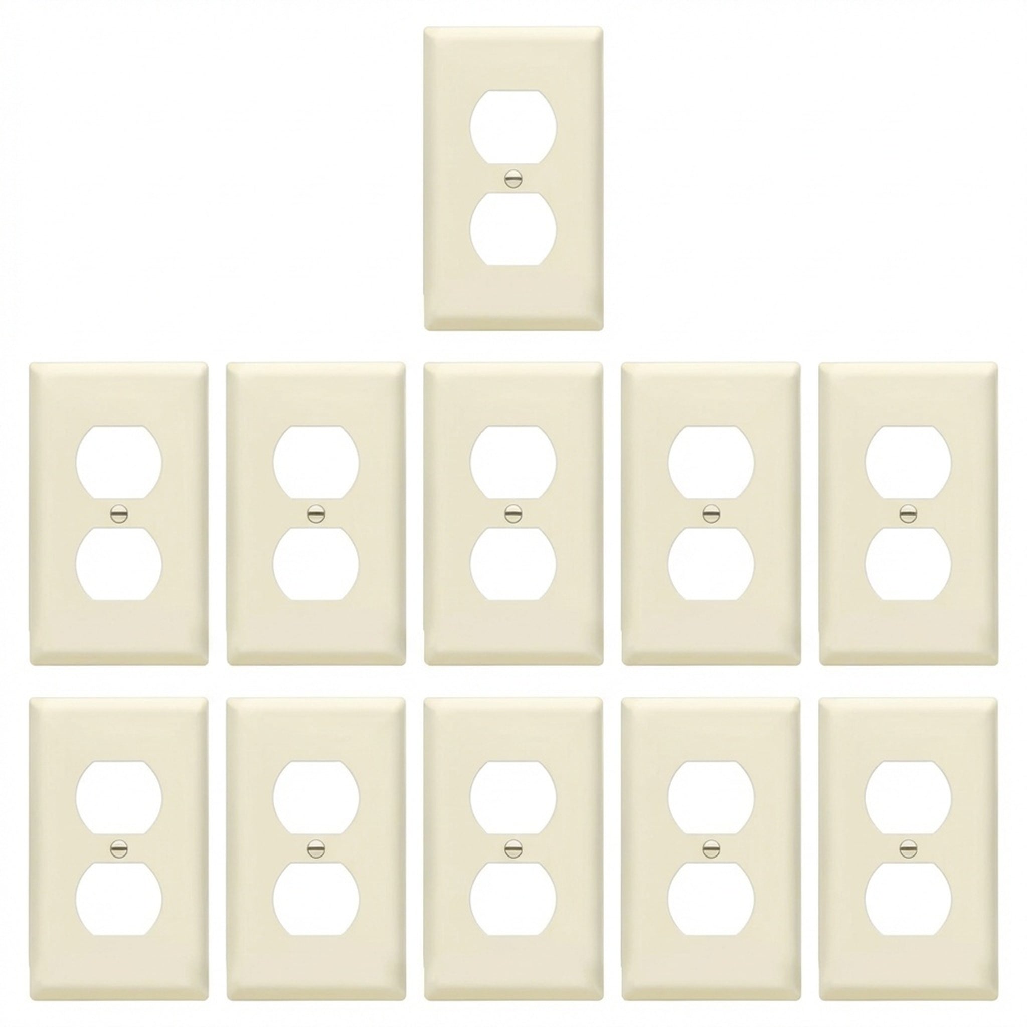 Enerlites Duplex Receptacle One-Gang Wall Plate