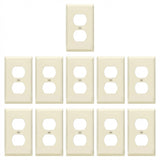 Enerlites Duplex Receptacle One-Gang Wall Plate