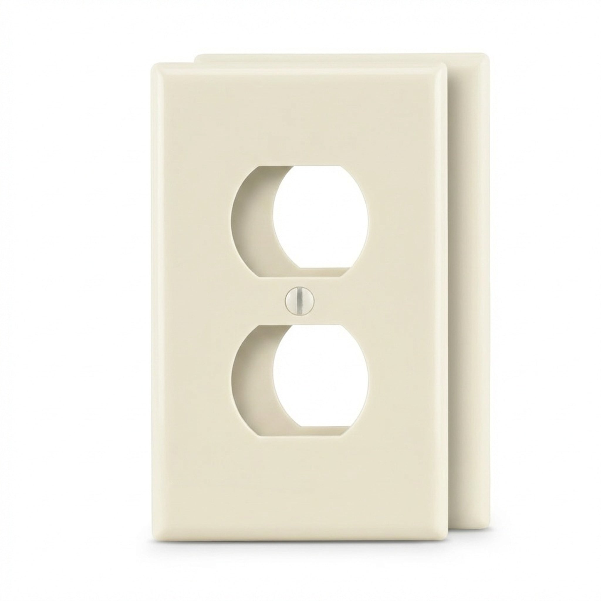Enerlites Duplex Receptacle One-Gang Wall Plate