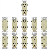 Enerlites Industrial Grade Heavy Duty 20A Decorator Tamper-Resistant Receptacle, 5-20R