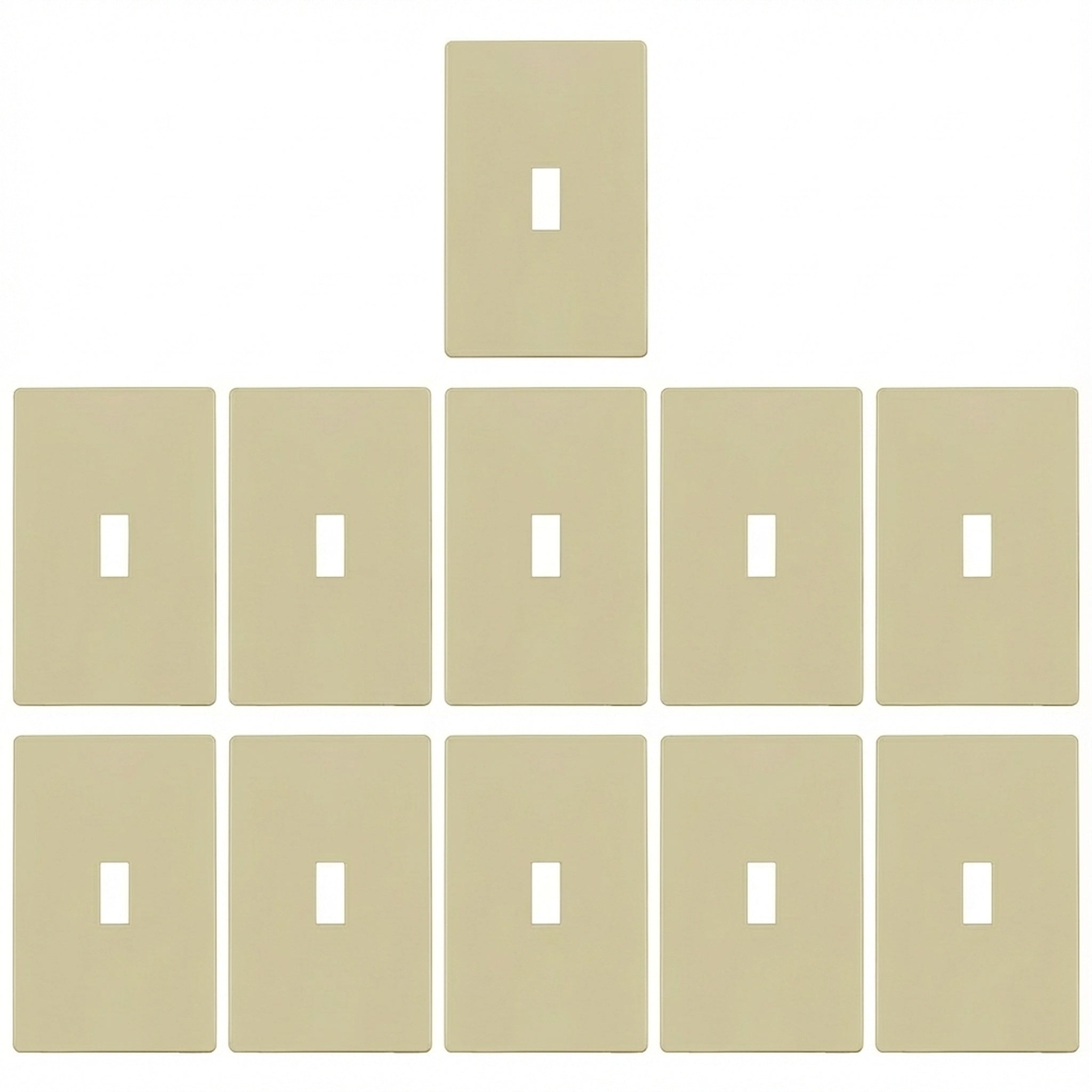 Enerlites Screwless Toggle One-Gang Wall Plate