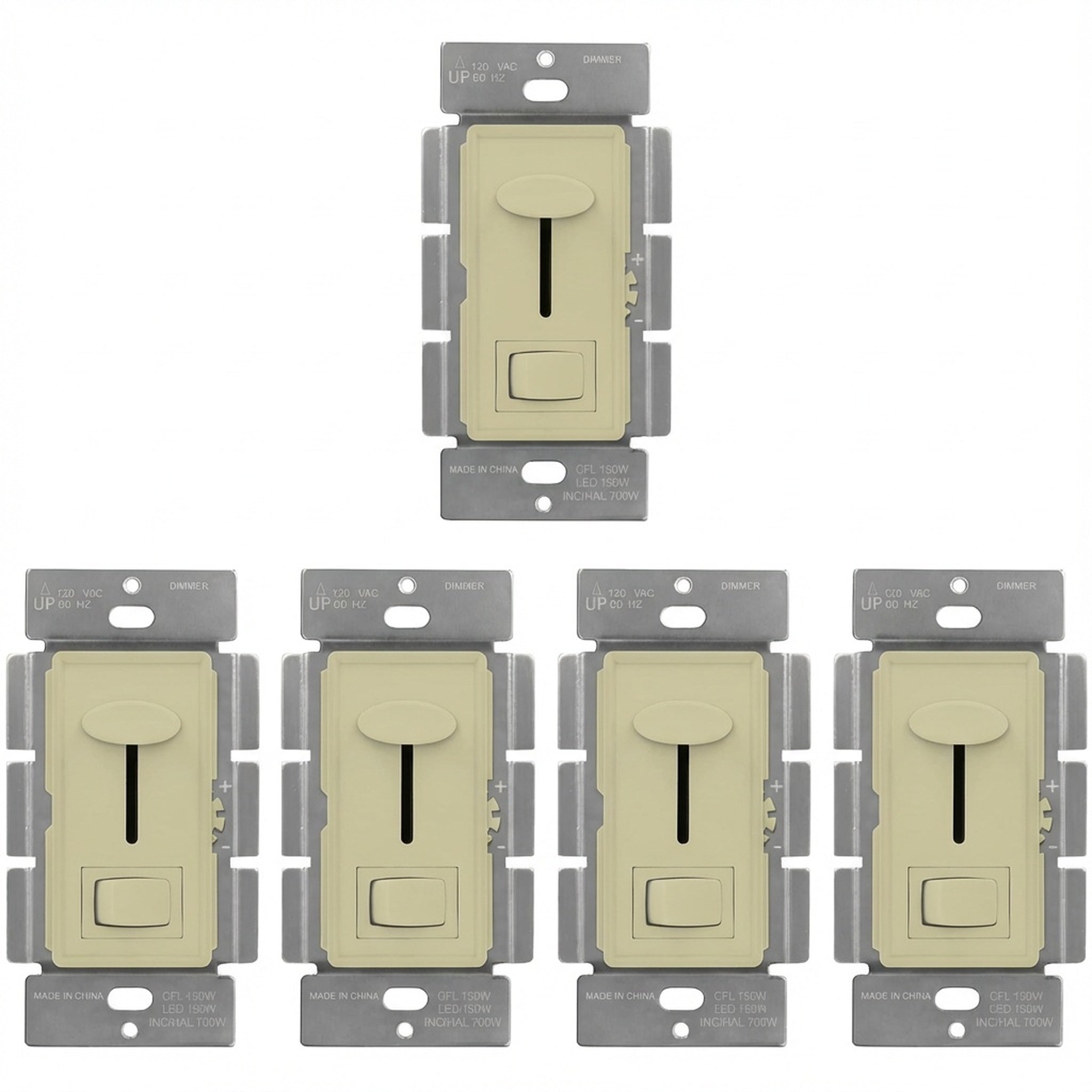 Enerlites LED Dimmer Switch, Slider + Button, Single Pole/3-way
