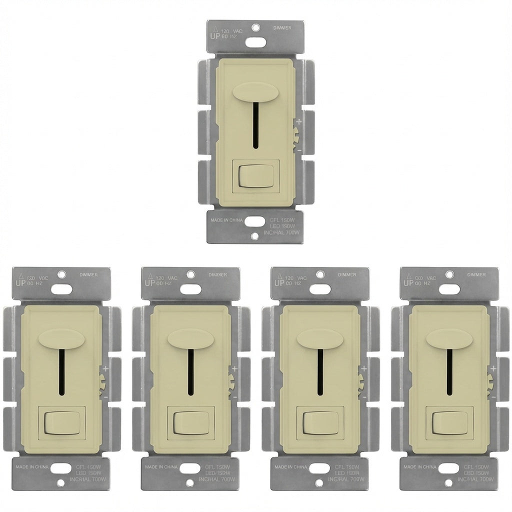 Enerlites LED Dimmer Switch, Slider + Button, Single Pole/3-way – Sunco ...