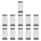 Enerlites 180° PIR Motion Sensor with 0-10V Dimmer Switch - Single Pole