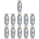 Enerlites 15A Dual Rocker Switches, Single Pole