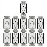 Enerlites 5.8A USB-A/C Wall Outlet, Tamper-Resistant 15A Duplex Receptacles