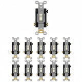 Enerlites Commercial Grade Toggle Switch 20A, Three-Way