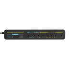 Euri SPS-01 black eight-outlet smart energy-saving power strip, front view