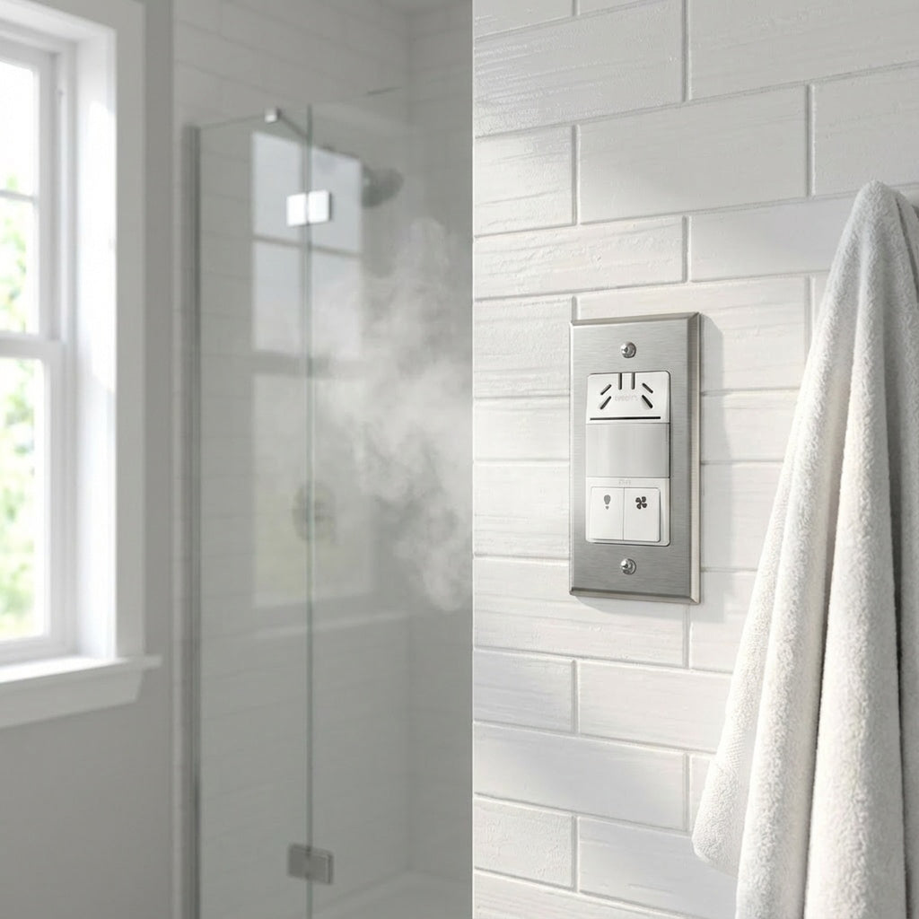 Enerlites Dual-Load Humidity Sensor and 180° PIR Motion Sensor Wall Switch