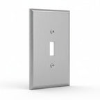 Enerlites Toggle Switch One-Gang Metal Wall Plate, Oversize