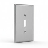 Enerlites Toggle Switch One-Gang Metal Wall Plate, Oversize